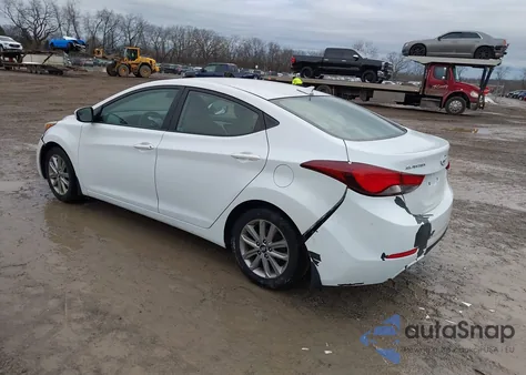 2016 Hyundai Elantra Se from USA, damaged, VIN 5NPDH4AE4GH653469